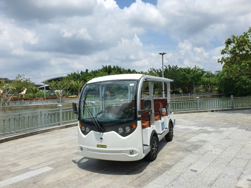 Sử dụng xe điện chở khách 11 chỗ cho khu du lịch
